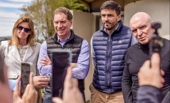 Imagen de la nota: Olavarría, la última foto de Santilli y Espert juntos en campaña 